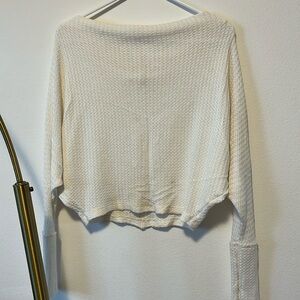 Free People white sweater XS